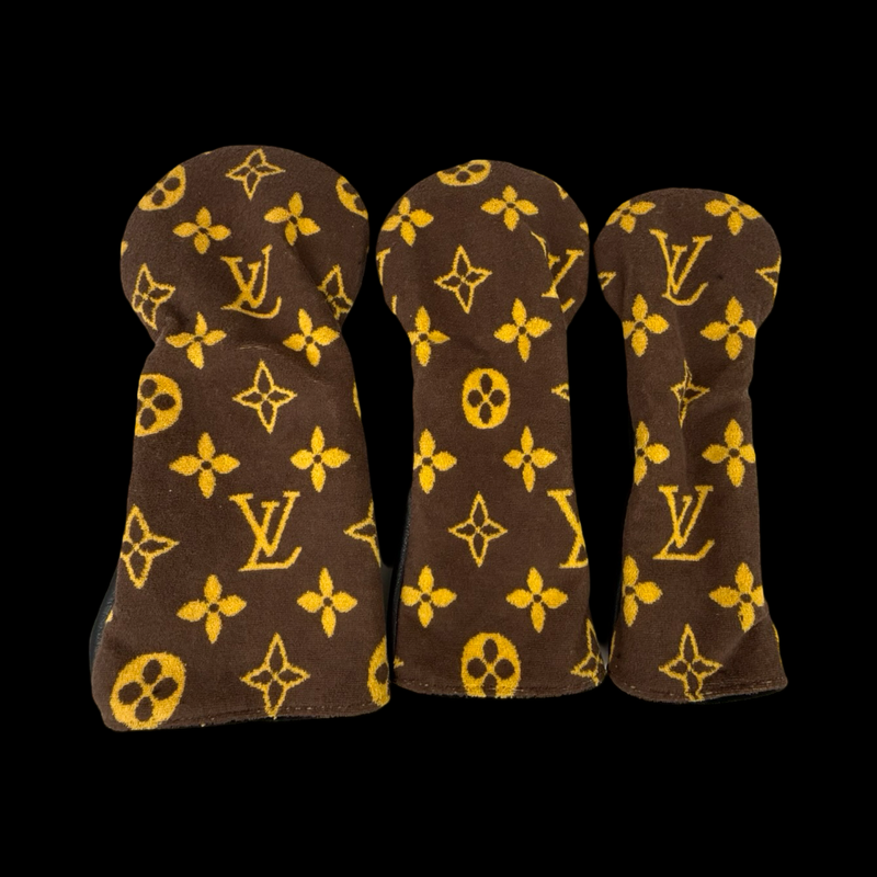 LV TOWEL WOOD HEADCOVERS - BROWN