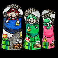 Super Mario Wood Headcover Set - Black Goyard