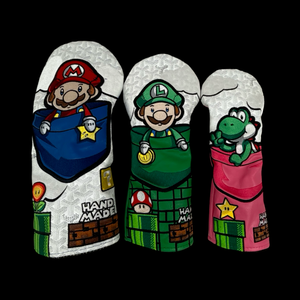 Super Mario Wood Headcover Set - White Goyard