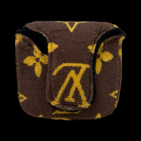 LV TOWEL PUTTER HEADCOVER - MALLET - BROWN