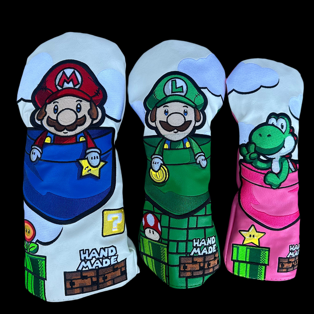 Handmade Super Mario Headcovers - White Version