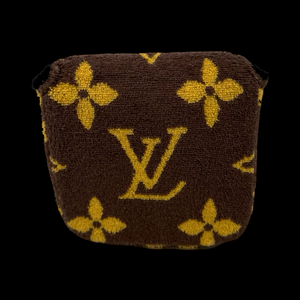 LV TOWEL PUTTER HEADCOVER - MALLET - BROWN