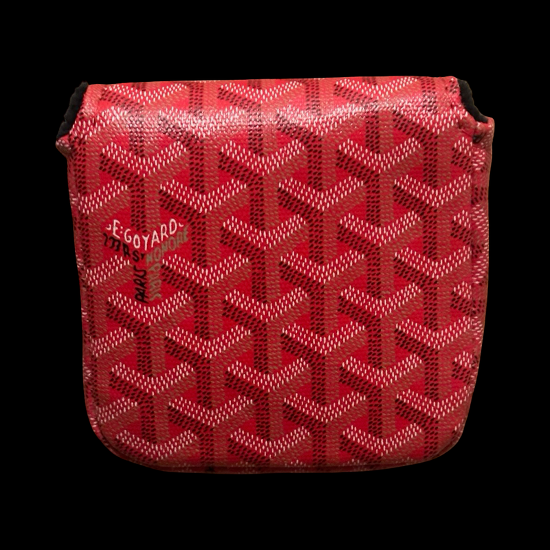 GOYARD CENTER SHAFT MALLET PUTTER HEADCOVER - RED