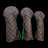 Brown / Green LV Wood Headcovers