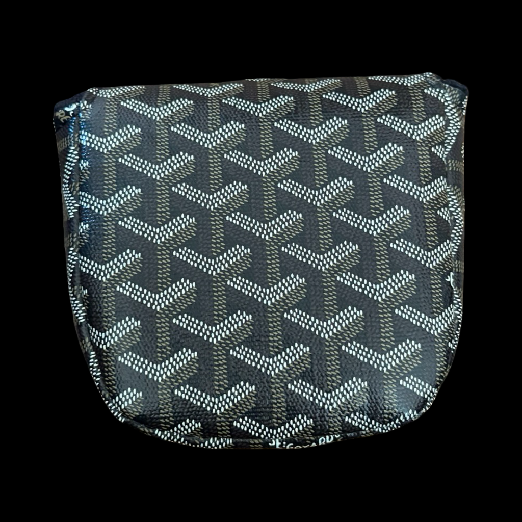 DF3 CENTER SHAFT MALLET PUTTER HEADCOVER - BLACK GOYARD