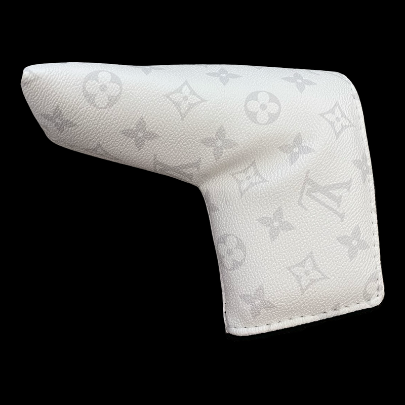 LV BLADE PUTTER HEADCOVER - WHITE