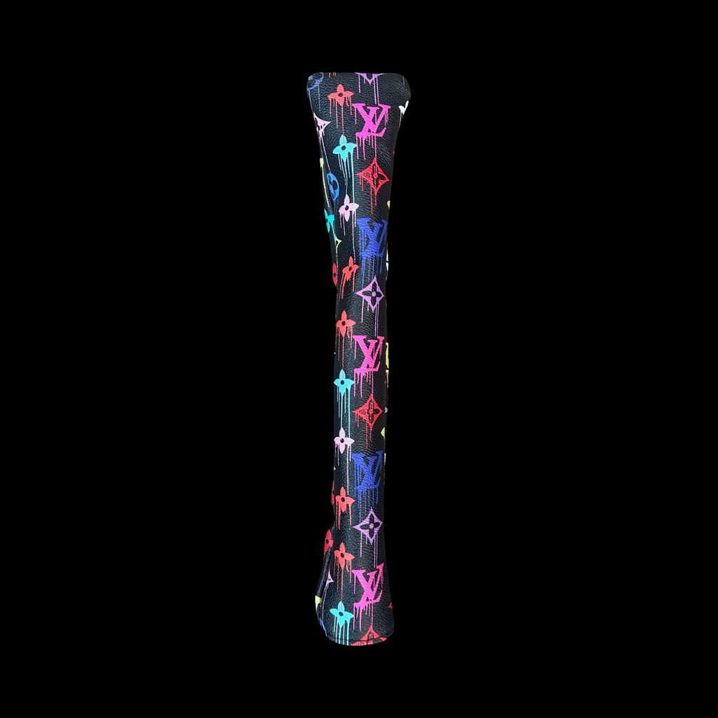 Black Paint Drip LV Alignment Stick Cover