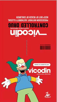 KRUSTY THE CLOWN - VICODIN LARGE TOWEL