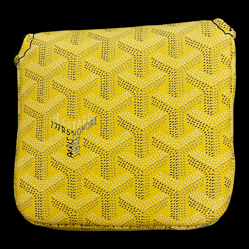 GOYARD CENTER SHAFT MALLET PUTTER HEADCOVER - YELLOW
