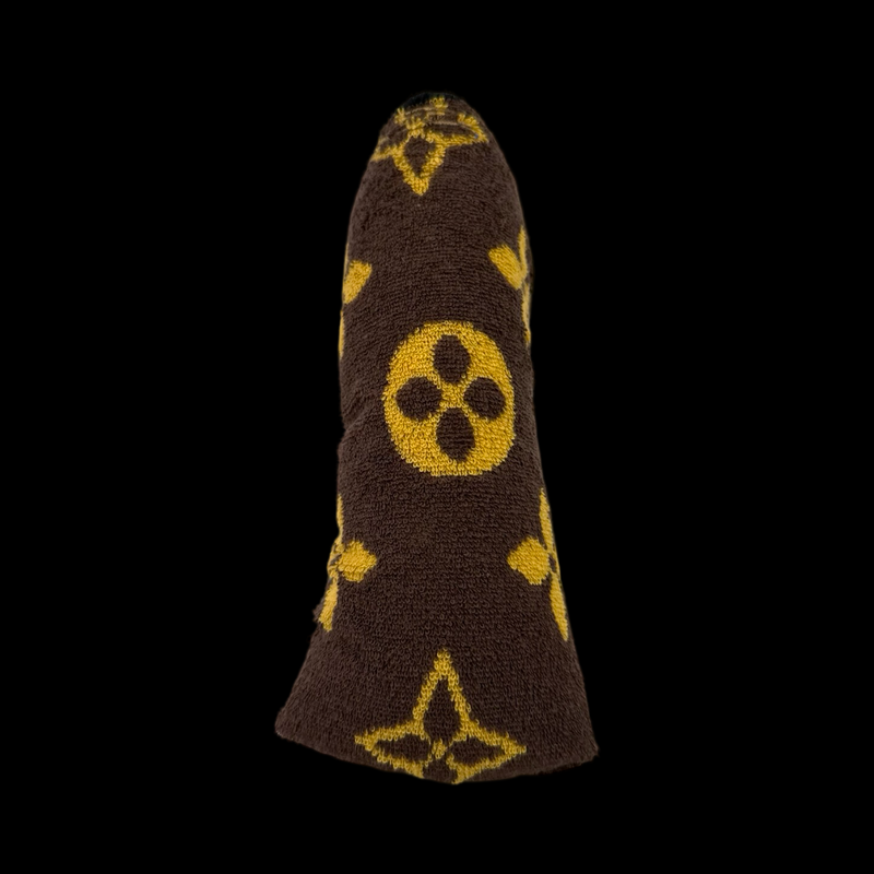 LV TOWEL PUTTER HEADCOVER - BLADE - BROWN