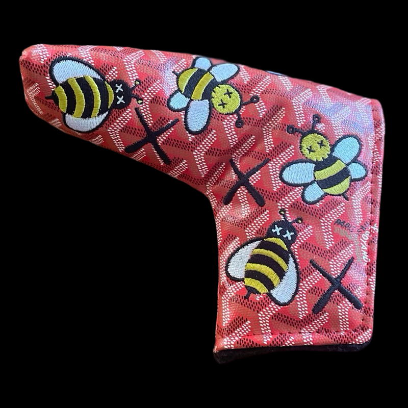XX BEES Putter Headcover - Red Goyard