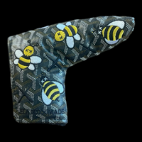 XX BEES Putter Headcover - Black Goyard