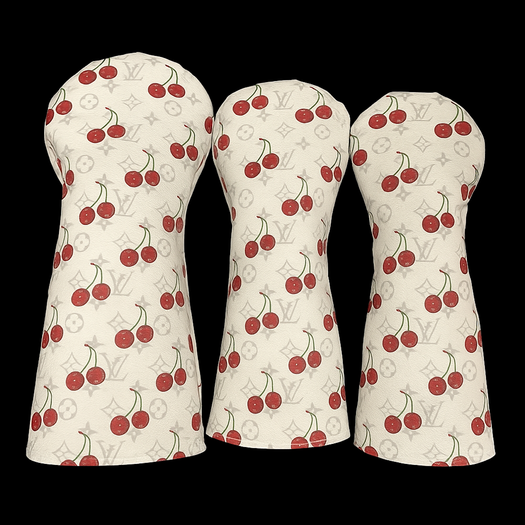 White Murakami Cherry LV Wood Headcovers
