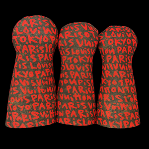 Brown LV Graffiti Wood Headcovers