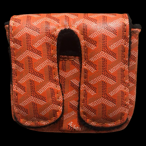 GOYARD CENTER SHAFT MALLET PUTTER HEADCOVER - ORANGE