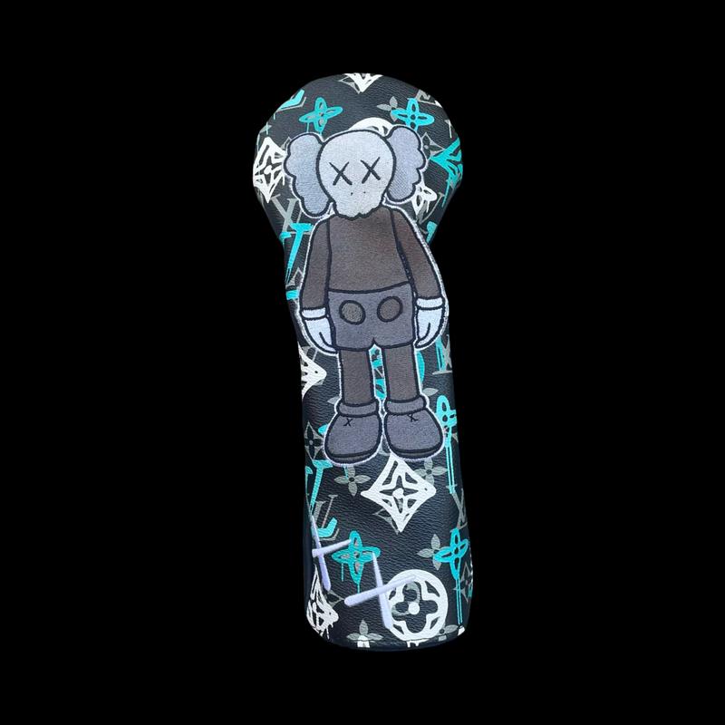 KAWS XX BLACK/TIFFANY PAINT DRIP LV HEADCOVERS