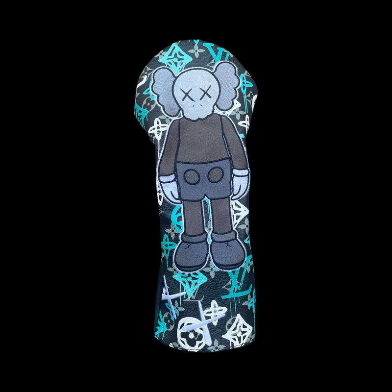 KAWS XX BLACK/TIFFANY PAINT DRIP LV HEADCOVERS