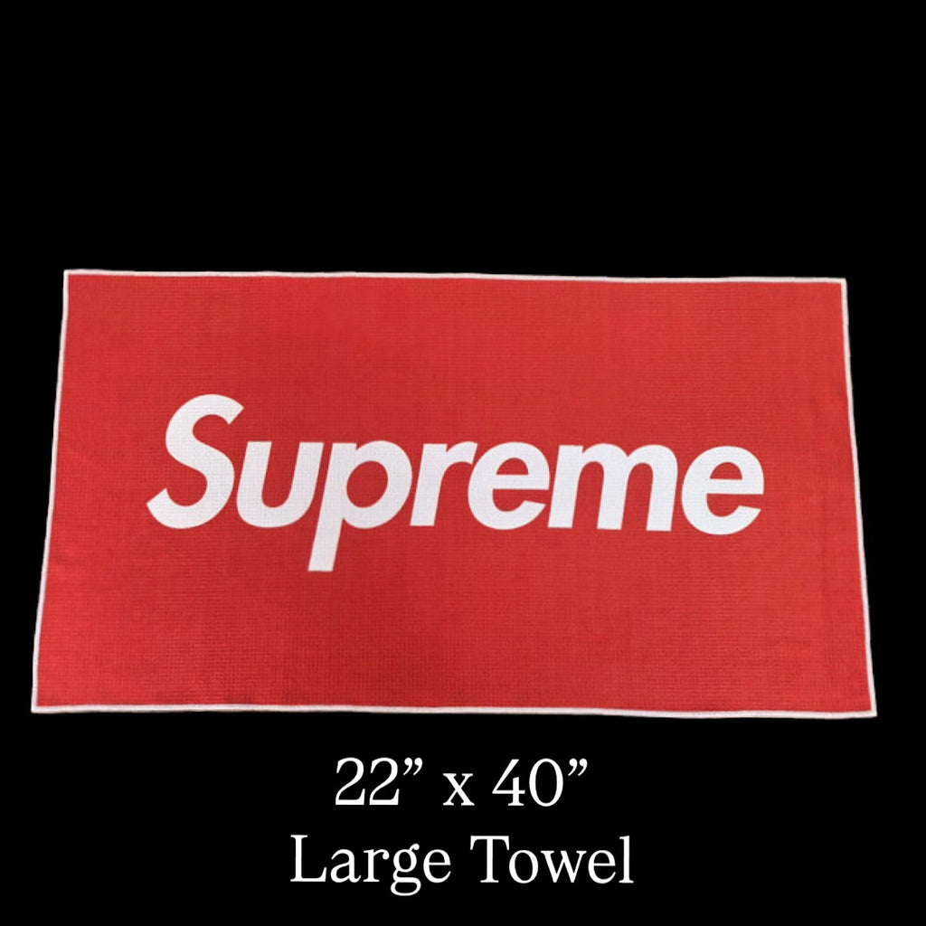 Supreme Box Logo Large Towel 22” x 40”