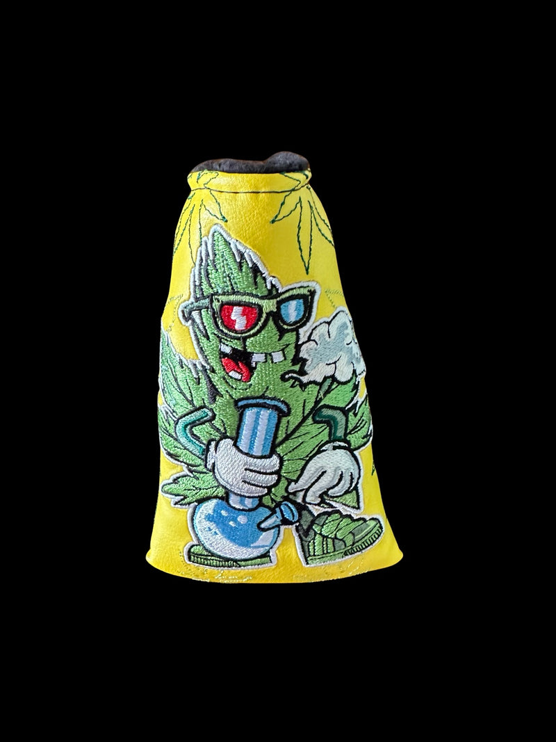 1/1 Yellow 4/20 “WEEDMAN” Limited Edition Putter Headcover -Mid Mallet