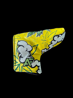 1/1 Yellow 4/20 “WEEDMAN” Limited Edition Putter Headcover -Mid Mallet