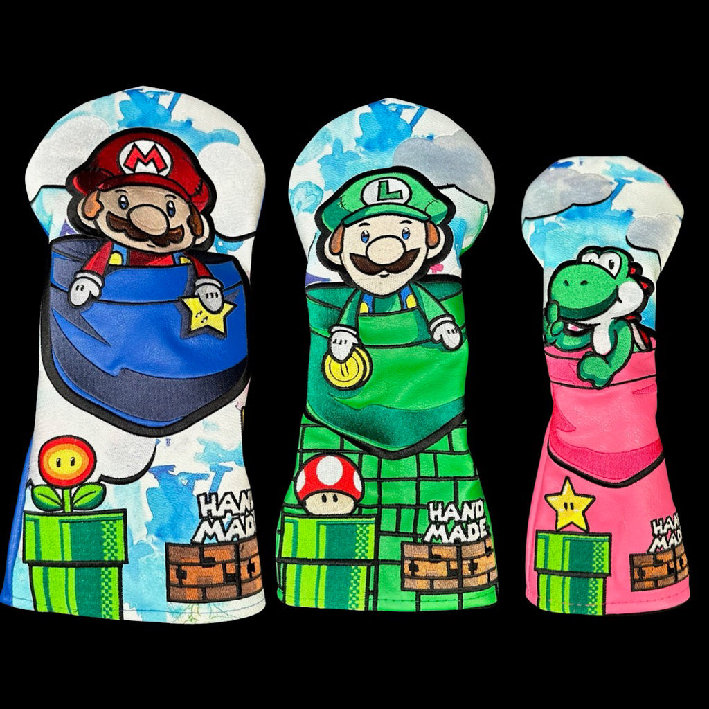 Super Mario Wood Headcover Set - Pastel LV