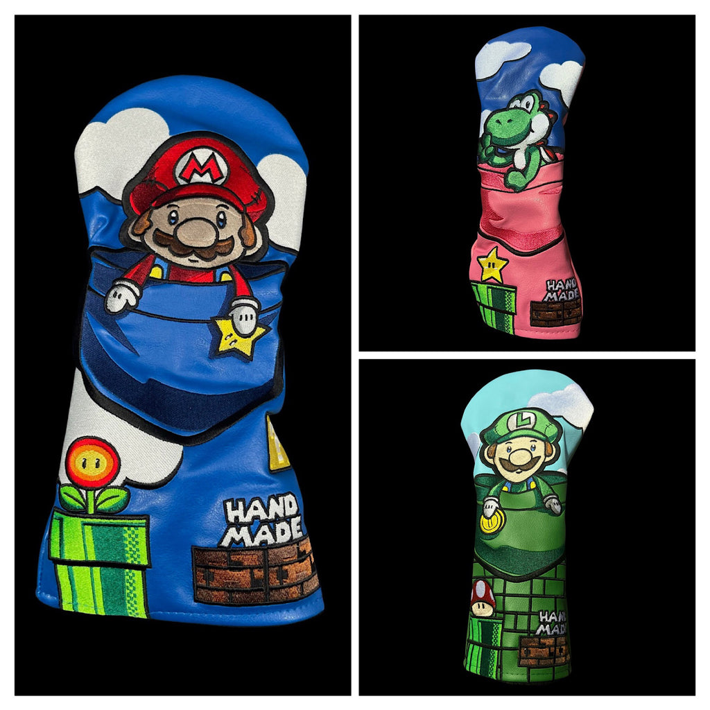Handmade Super Mario Headcover Set