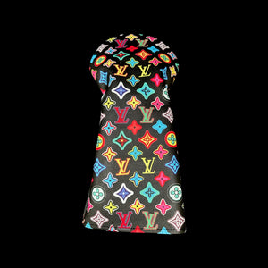 Black Multi-Colored LV Wood Headcovers