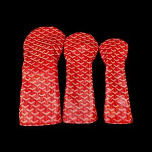 GOYARD WOOD HEADCOVERS - RED