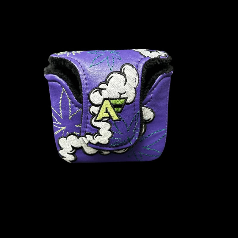 4/20 “WEEDMAN” Limited Edition Putter Headcover -Square Mallet Purple Strain