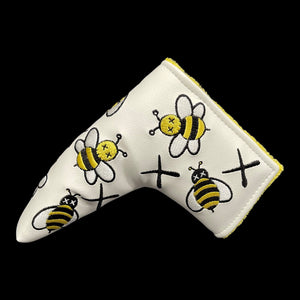 XX BEES Putter Headcover - WHITE Blade Version