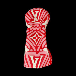 Red, White & Pink LV Wood Headcovers