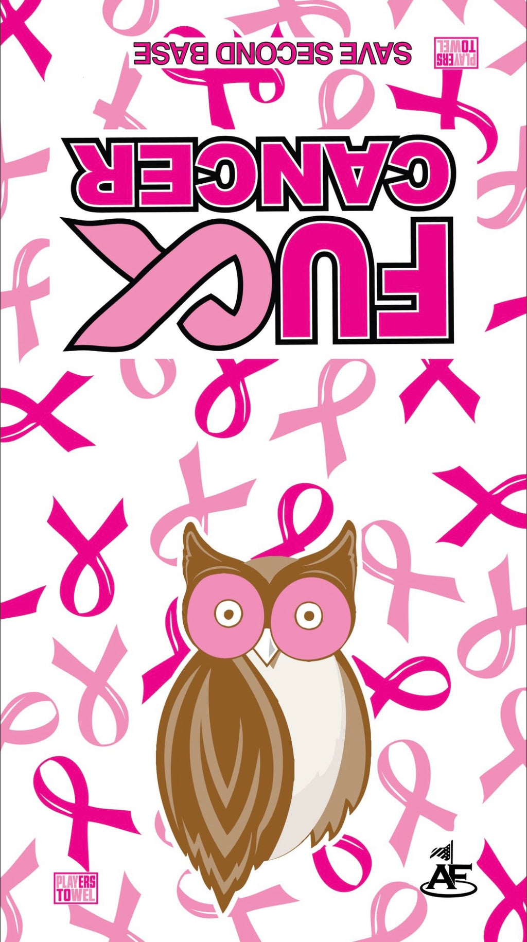Breast Cancer Awareness Owl Towel