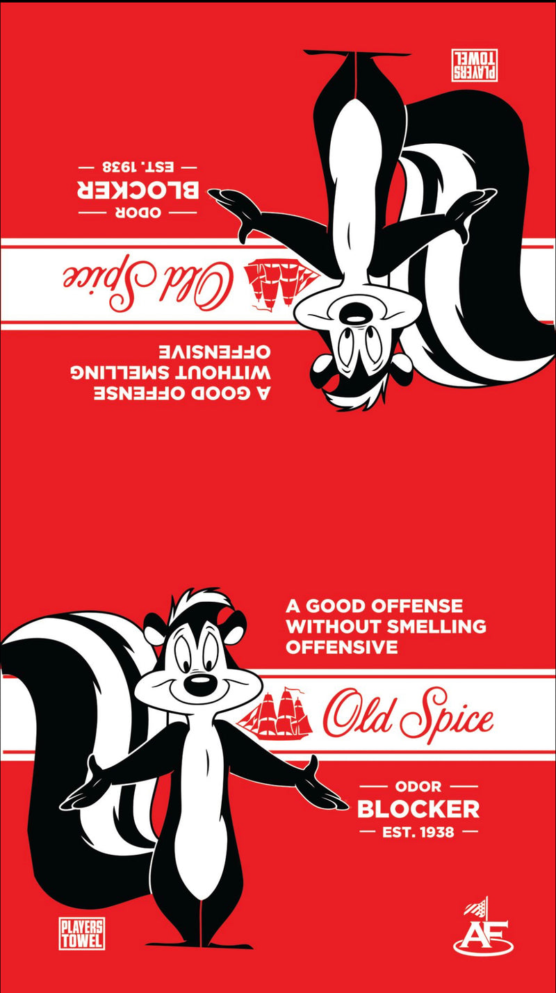 PEPE LE PEW OLD SPICE LARGE PLAYERS TOWEL