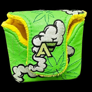 4/20 “WEEDMAN” Limited Edition Putter Headcover -Square Mallet Green