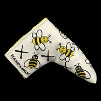XX BEES Putter Headcover - WHITE Blade Version