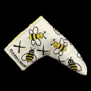 XX BEES Putter Headcover - WHITE Blade Version