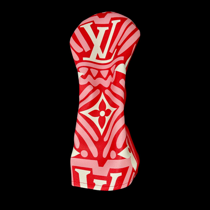 Red, White & Pink LV Wood Headcovers