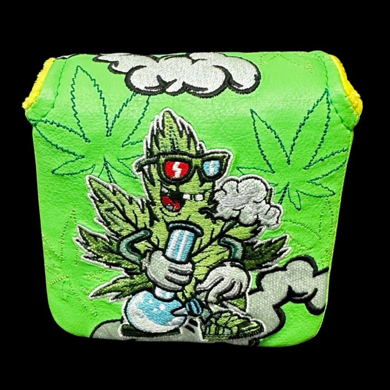 4/20 “WEEDMAN” Limited Edition Putter Headcover -Square Mallet Green