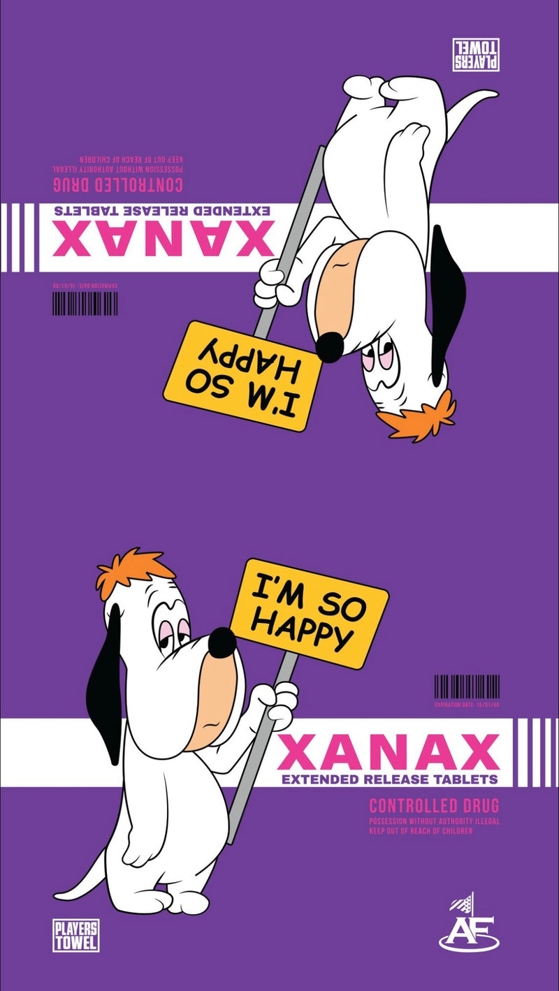 DROOPY XANAX LARGE PLAYERS TOWEL