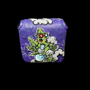 4/20 “WEEDMAN” Limited Edition Putter Headcover -Square Mallet Purple Strain